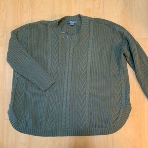 Brand new olive green crew neck sweater